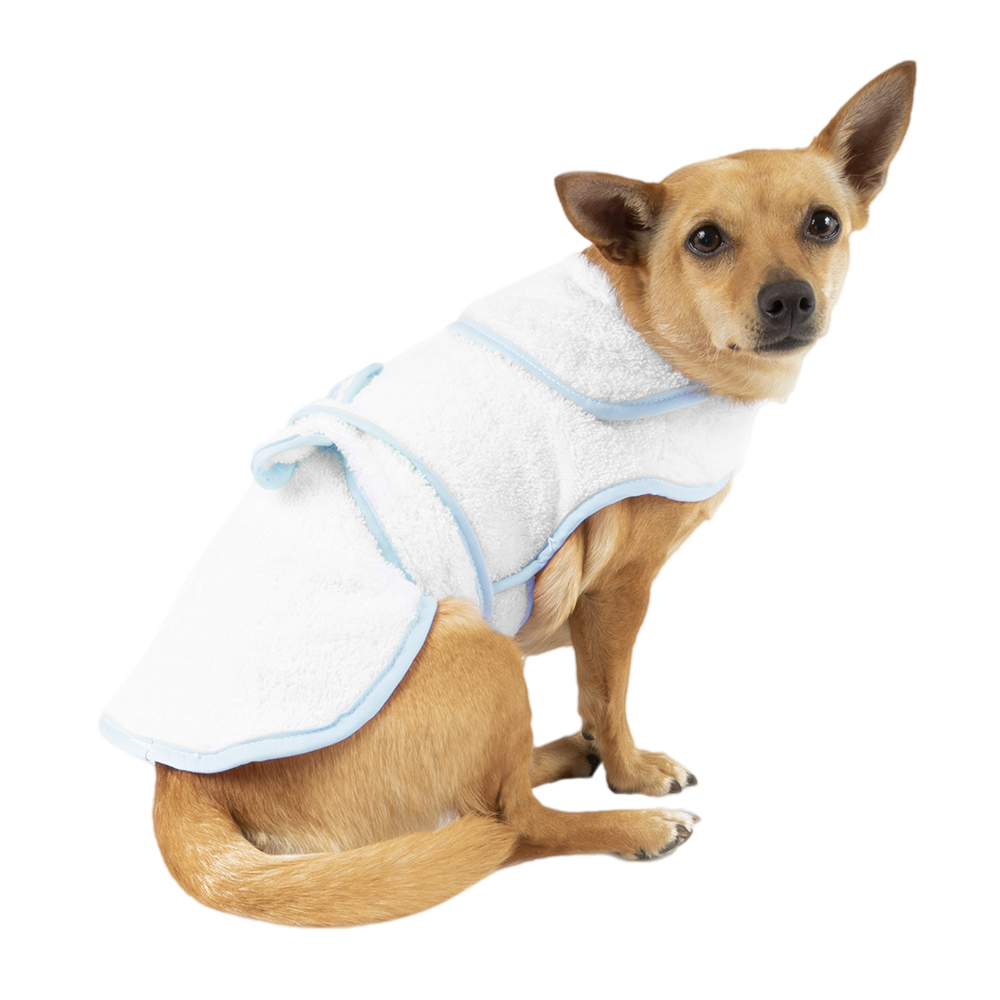 Dog clearance in bathrobe