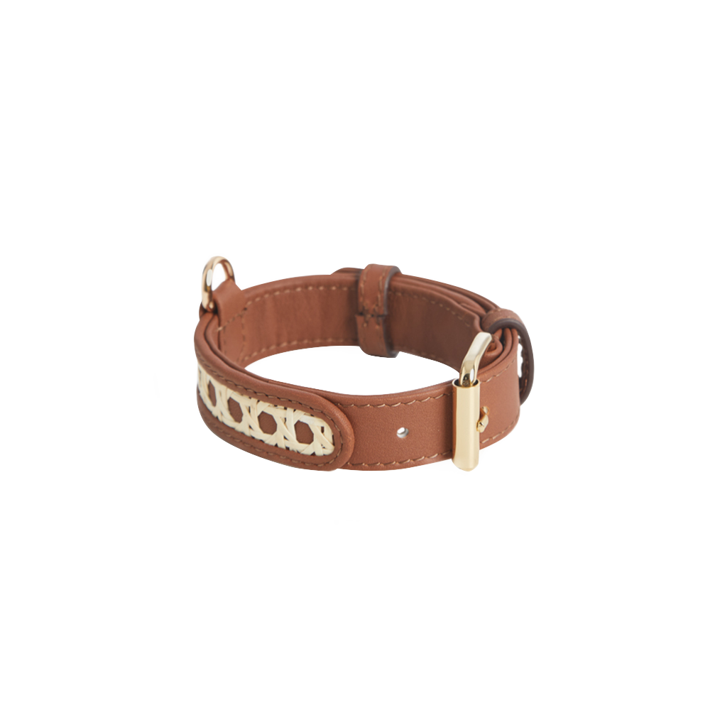 Leather Dog Collar, Tan