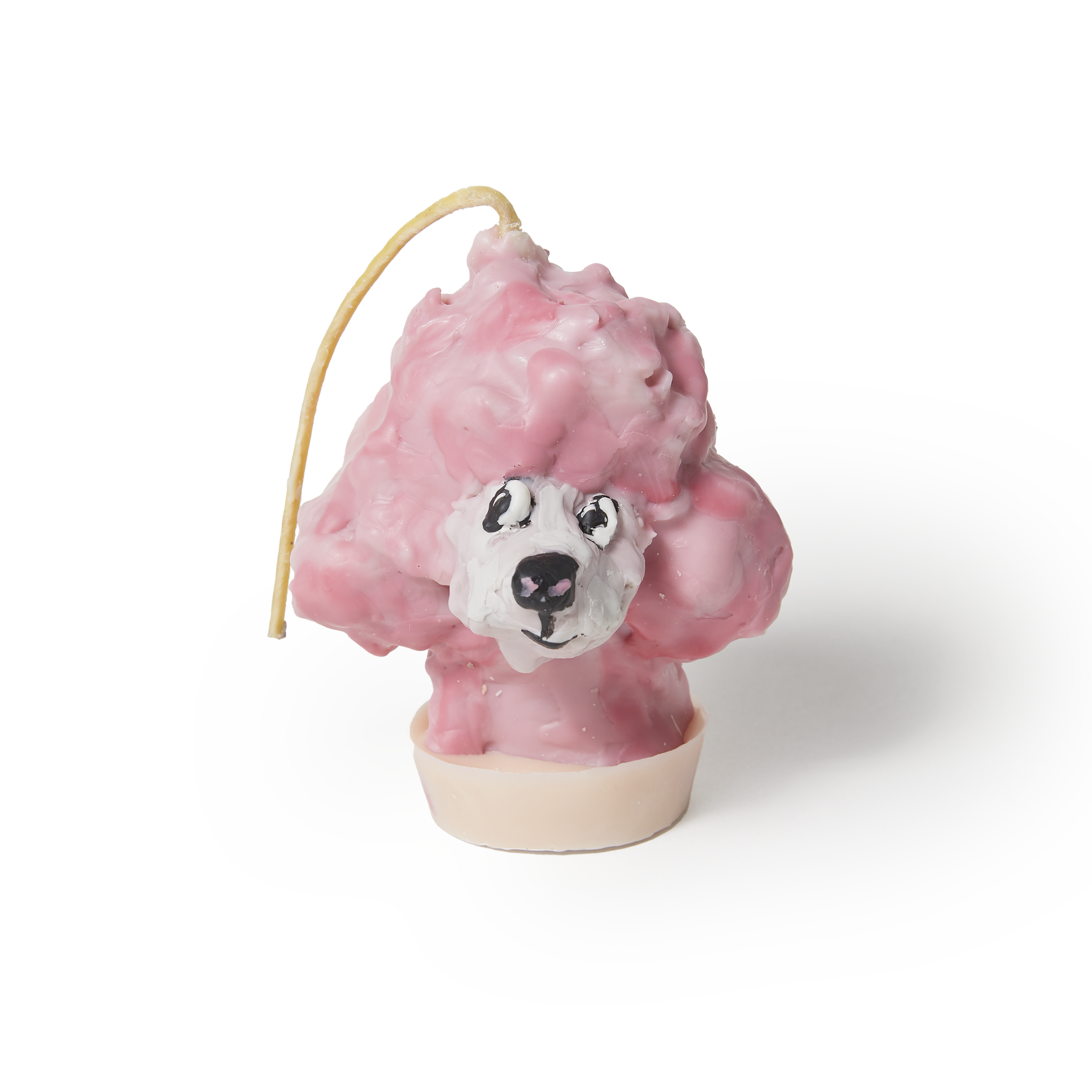 Pink Poodle Candle