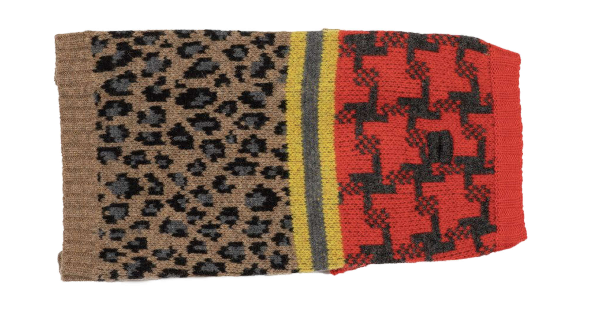 Leopard Combo, Red & Beige